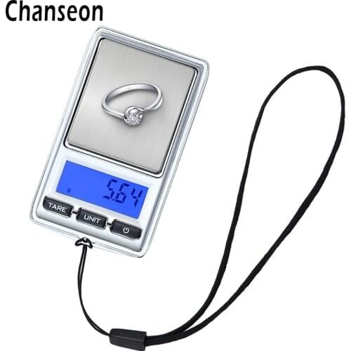 Chanseon 200g x 0.01g Mini Precision Digital Scale for Gold Sterling Silver Diamond Scale Jewelry 0.01 Pocket Electronic Scale