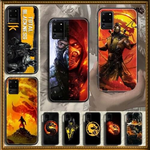 Game Mortal Kombat Phone case For Samsung Galaxy Note 4 8 9 10 20 S8 S9 S10 S10E S20 Plus UITRA Ultra black 3D Etui fashion