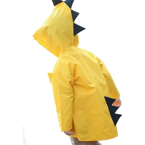 Kids Raincoat Waterpoof Overalls Cartoon Dinosaur Design Children Rain Coat Jacket For Baby Boys Girls 2-10 Years Rainwear
