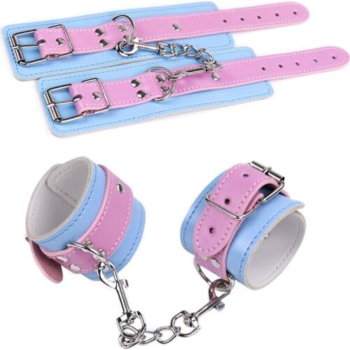 Exotic Accessories Sexy Adjustable PU Leather Handcuffs And Foot cuffs For Sex BDSM Toys Restraints Sex Bondage Adult Games