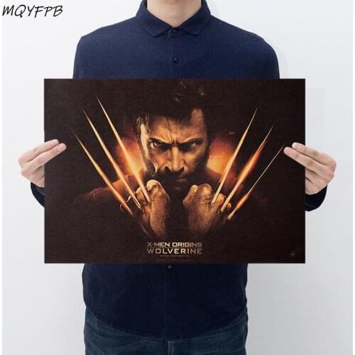 Classic Movies Kraft Paper Decorative Painting Poster Wall Sticker Household Products 50.5x3cm