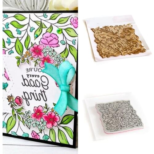 New Hot Blooms Leaf Stamps Scrapbook Diary Decoration Stencil Embossing Template Hot Foil DIY Greeting Card Handmade 2021 Arrive