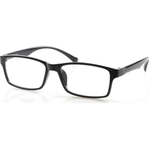 Women Men Reading glasses Fashion Retro TR90 Black Large Eyeglasses Frame Square Resin lens Presbyopic R213