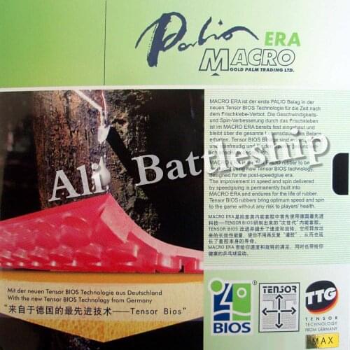 Original Palio Macro Era German TENSOR BIOS Tech pips-in table tennis pingpong rubber with sponge