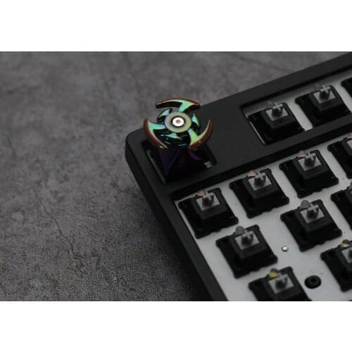 Personalized keycaps Metal gyro Clover keycaps are suitable for MX Switches gaming mechanical keyboard keycaps