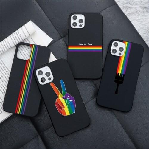 For Samsung Galaxy A10 A12 A21S A31 A32 A40 A70 A71 A72 A50 A51 A52 S21 Ultra S9 S10 S20 FE Plus Gay Lesbian LGBT Rainbow Case