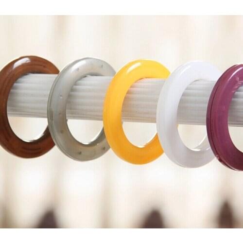 Colorful hole-digging circle curtain rings High quality Curtain accessories multicolor roman ring roman grommet for curtains