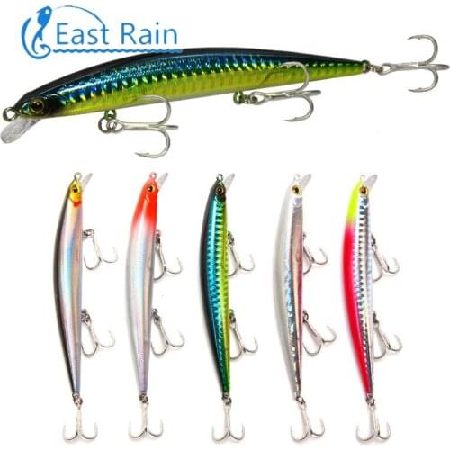 East Rain 11.5cm 11g 3pcs/lot Fishing Lures Suspension Hard Bait Minnow Professional Lure Depth 0.5-1m Free shipping