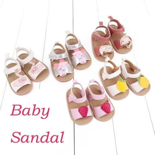 Children Casual Sandals Shoes Baby Boys Girls Sandals Soft Non-slip Rubber Sole Summer Flat Walking Shoes Hook Loop Casual Shoe