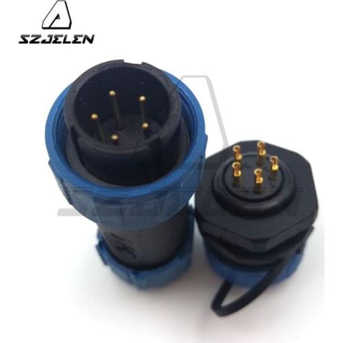 SP17 Series ,5pin Waterproof Connector Plug and Socket, Industrial electrical equipment connecto Male and Female 5pin