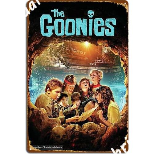 Goonies Vintage Retro Movie Metal Sign Cinema Living Room Retro Club Bar Painting Décor Tin Sign Poster