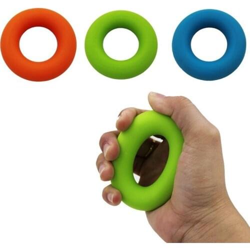 XC 3 Level Round Finger Resistance Bands Finger Stretcher Exerciser Griper Hand Grips Ball to Exercise Finger Fitness Equipment