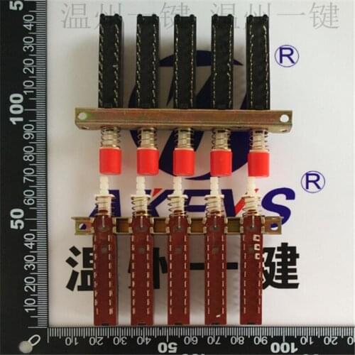 1PCS Direct key switch power switch 18 foot lock interlocking band hole 5 KAN-5H