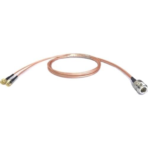 1 into 2 Y type splitter adapter N type female to 2x SMA male RF coax cable RG316 15cm/30cm/50cm/100cm wholesale