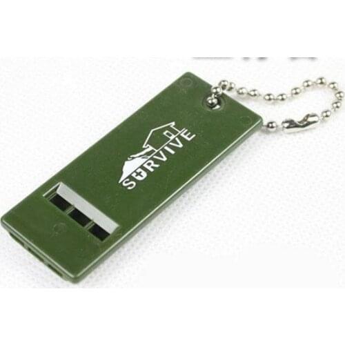 100PCS Survival Rescue Tool Equipment Emergency Sound Whistle For Outdoor Hiking Bushcraft DHL