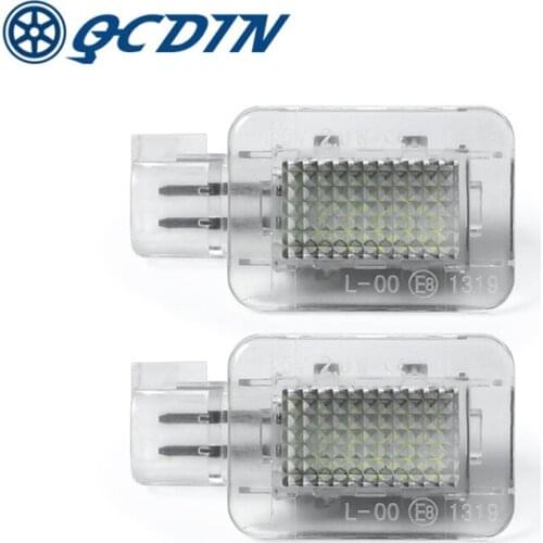 2PCS Door Lights Led Courtesy Light Clear 6000K 12V For VOLVO S80 V70N XC70 S60 XC90 V60 C30 Door Etiquette Lights