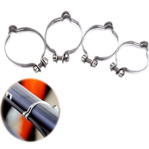 25.4/28.6/31.8/34.9mm Vintage Bicycle Brake Cable Clamp Stainless Steel Bike Disc Brake Shifter Tube Clamp Stop Line Organizer