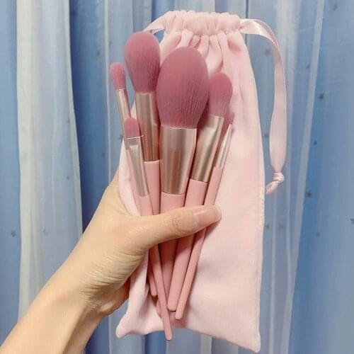 7pcs Super Soft Makeup Brushes Large Sized Loose Powder Blush Brush Eye Shadow Brush Sets L016