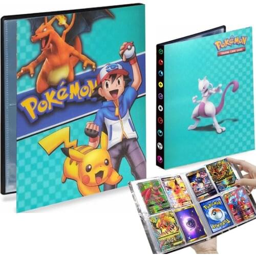 4 Pocket Pokemon Album 240 Card Holder Playing Game Book Livre Pokémon Binder Folder Loaded List Collection Pikachu Kid Toy Gift