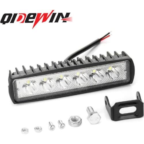18W automobile LED work lamp single row I-shaped 6-inch led long strip spotlight led daily running lamp