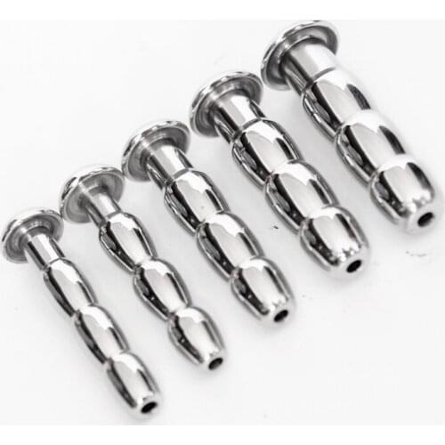 Stainless Steel Hollow Urethral Plug Penis Catheter Urethral Dilator Stimulating Masturbation Device Sex Toys for Man