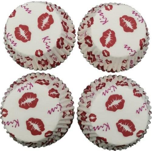 100pcs/set Rainbow Color Muffin Cupcake Paper Cup Cake Forms Cupcake Cake Mold Birthday Wedding Party Decoration Cake Decoration