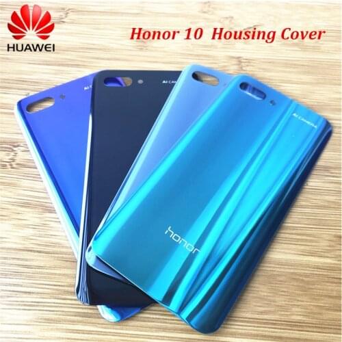 Huawei Honor 10 Back Cover Glass Rear Door Mobile Phone Housing Replacement Case For Honor 10 Fashion Shell Adhesive Sticker 5.8