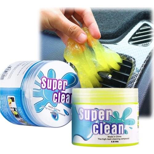 Car Cleaning Gel Dust Collector Air Vent Outlet Cleaning Dashboard Laptop Magic Cleaning Tool Mud Remover Car Gap Dust Dirt 1PC