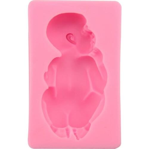 Baby Shaped Chocolate Candy Jelly 3D Silicone Mold Mould Cartoon Figre Cake Tools Soap Mold