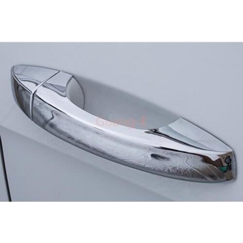 For VW Volkswagen Golf 7 Golf7 2014 2015 2016 2017 Car Detector Stick Frame Lamp Trim ABS Chrome Car Door Handle Armrest 8pcs