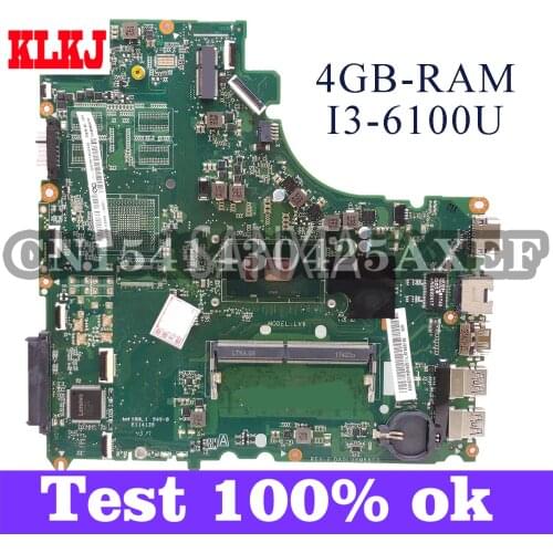 KLKJ DA0LV6MB6F0 Laptop Motherboard For Lenovo V310-15ISK E52-80 Original Mainboard 4GB-RAM I3-6100U