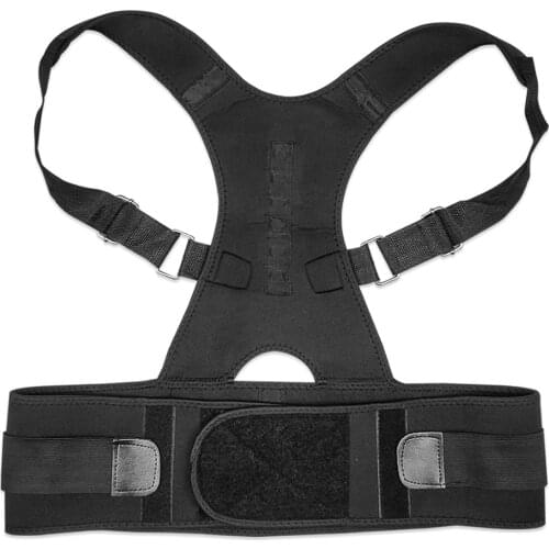Unisex Back Kyphosis Corrector Magnetic Adjustable Posture Coorector Brace Back Support Belt Adult Kyphosis Correction Belt
