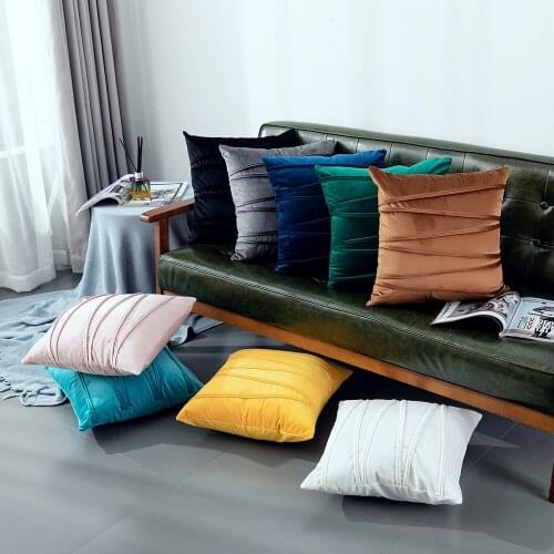 Nordic Velvet Rope Pressing Cushion Cover 45x45cm Throw Pillow Cases Cushion Covers For Car Sofa Seat Chair Pillowcase