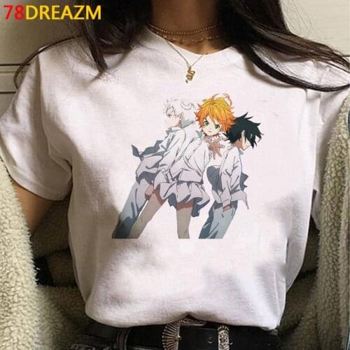 The Promised Neverland Emma Norman Ray tshirt t-shirt men couple harajuku grunge japanese t shirt clothes harajuku