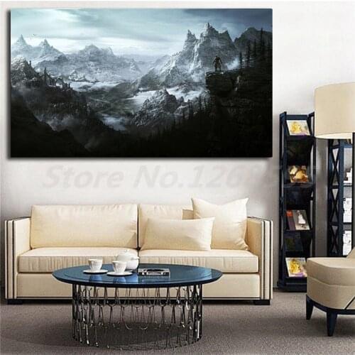 Blades V Skyrim HD Wallpaper Wall Art Canvas Posters Prints Painting Wall Pictures For Office Living Room Home Decor