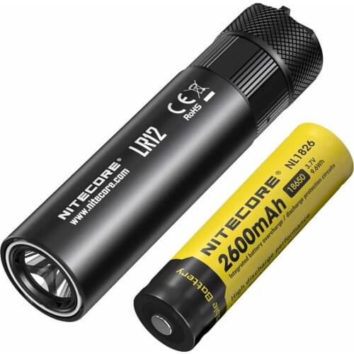 Original Nitecore LR12 18650 Rechargeable Battery Rechargeable Diffuser Enables Lantern Flashlight Reading Camping Free Shipping