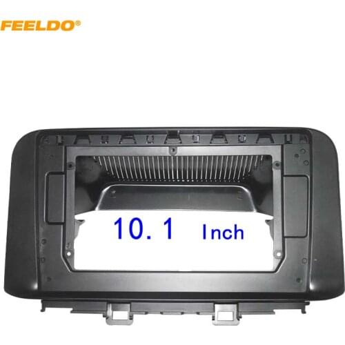 FEELDO Car Audio Fascia Frame Adapter For Hyundai Kona 10.1" Big Screen 2DIN Dash Fitting Panel Frame Kit #HQ6715