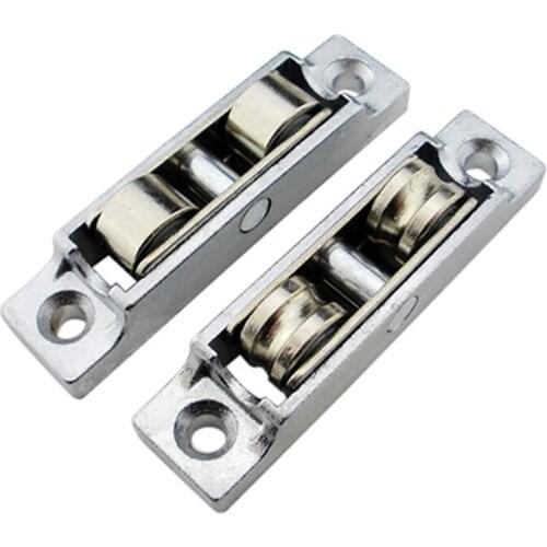 Zinc Alloy Sliding Door Roller Home Room Wardrobe Wood Door Hanging Wheels For Furniture Hardware Wheel