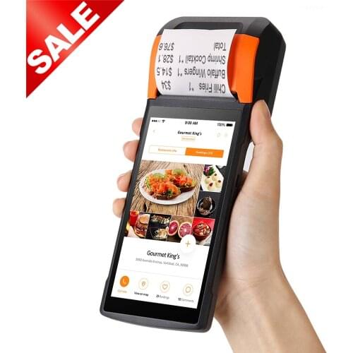 Handheld Restaurant Registers Wireless Price Billing Machine Thermal Receipt Printer Cash Pos System Restaurant Cash Register