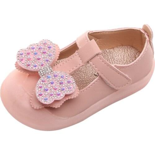 Girls Flats New Fashion Childrens Shoes Summer Little Girl Sandals Girls Princess Non-slip Soft Sole Girls Butterfly Knot Shoes