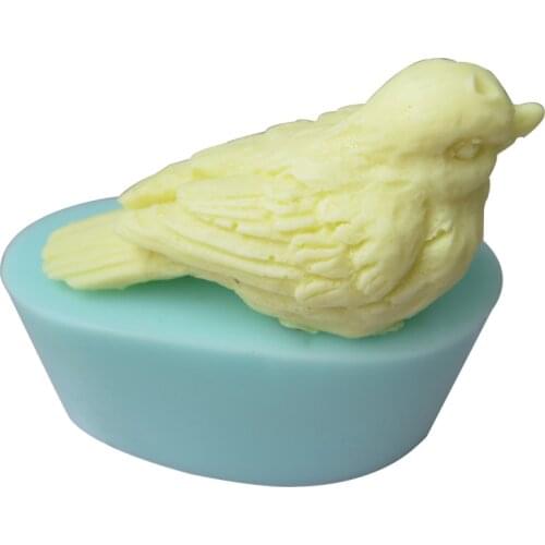 3D Bird Sparrow Soap Silicone Mold Fondant Cake DIY Baking Molds Plaster Aroma Decorating Tools Handmake Cake Crafts Supplies