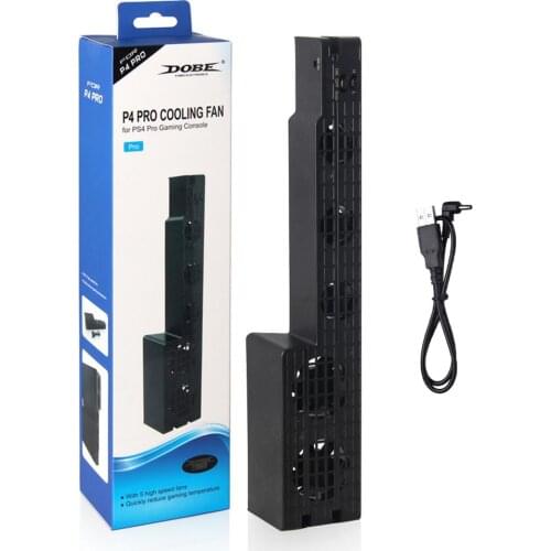 External Cooling Fan + 5 Fan Cooler for 4 Pro Game Console