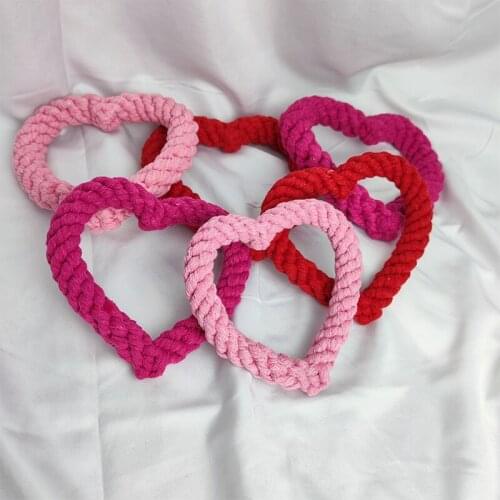 MZHQ 1pc Bite Resistant Chew for Medium Dogs Puppy Cleaning Teeth Puppy Dog Rope Knot Playing Animals Interactive Training Toys