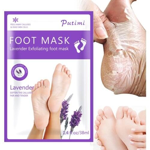 1PCS Peeling Feet Mask Exfoliating Socks For Pedicure Foot Mask Spa Care Pedicure Socks Remove Dead Skin Cuticles Heels