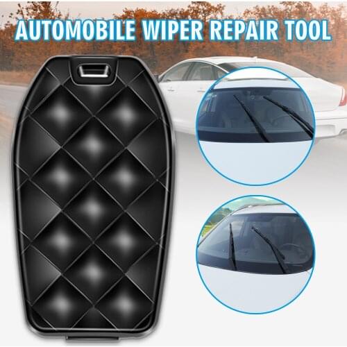 1pc Auto Car Windscreen Wiper Repairer Repair Tool 9.3x5.3x2.2cm Black ABS Parts Kit
