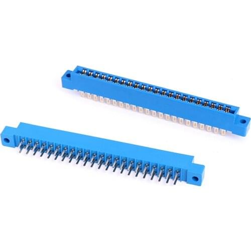 1pc PCB Card Edge Connector Dual 2 X 22 PIN 44 Pin 3.96mm Gold Slot Solder Socket
