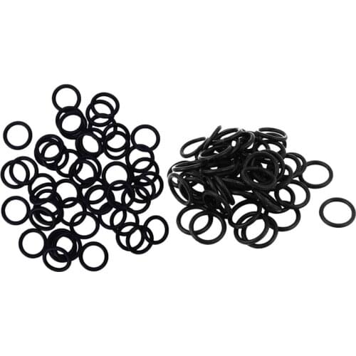 100 Pcs Black O Ring: 50 Pcs Nitrile Rubber 11 Mm X 15 Mm X 2 Mm Washer Sealing Bags Rubber Pads & 50 Pcs Rubber 15 X 12 X 1.5 M