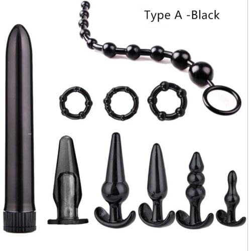 NEW 8Pcs Set Safe Silicone Butt Plug Dildo Masturbation Anal Plug Vaginal Plug Sex Toys For Adult Women Men Anal Dilator Toys