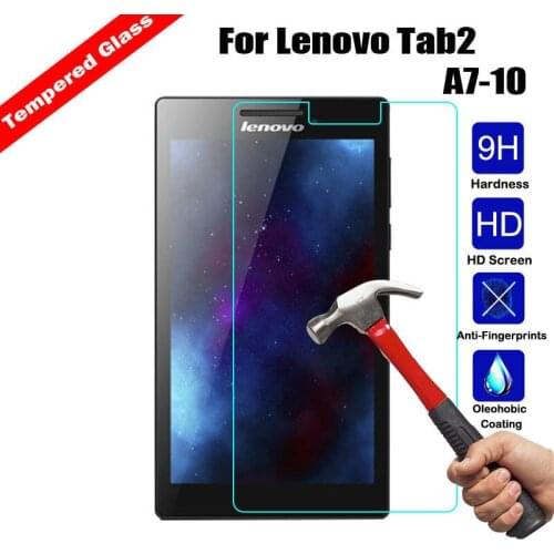 9H 2.5D 0.3mm Explosion-Proof Toughened Tempered Glass For Lenovo TAB 2 A7-10 A7-10F 7" Film Clear Screen Protect Cover Guard