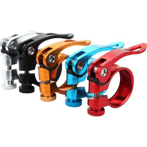 Aluminum Ultralight 31.8mm Seatpost Quick Release MTB Road Bike Bicycle Seatposts Clamps Tube Clip Cycling Equipment